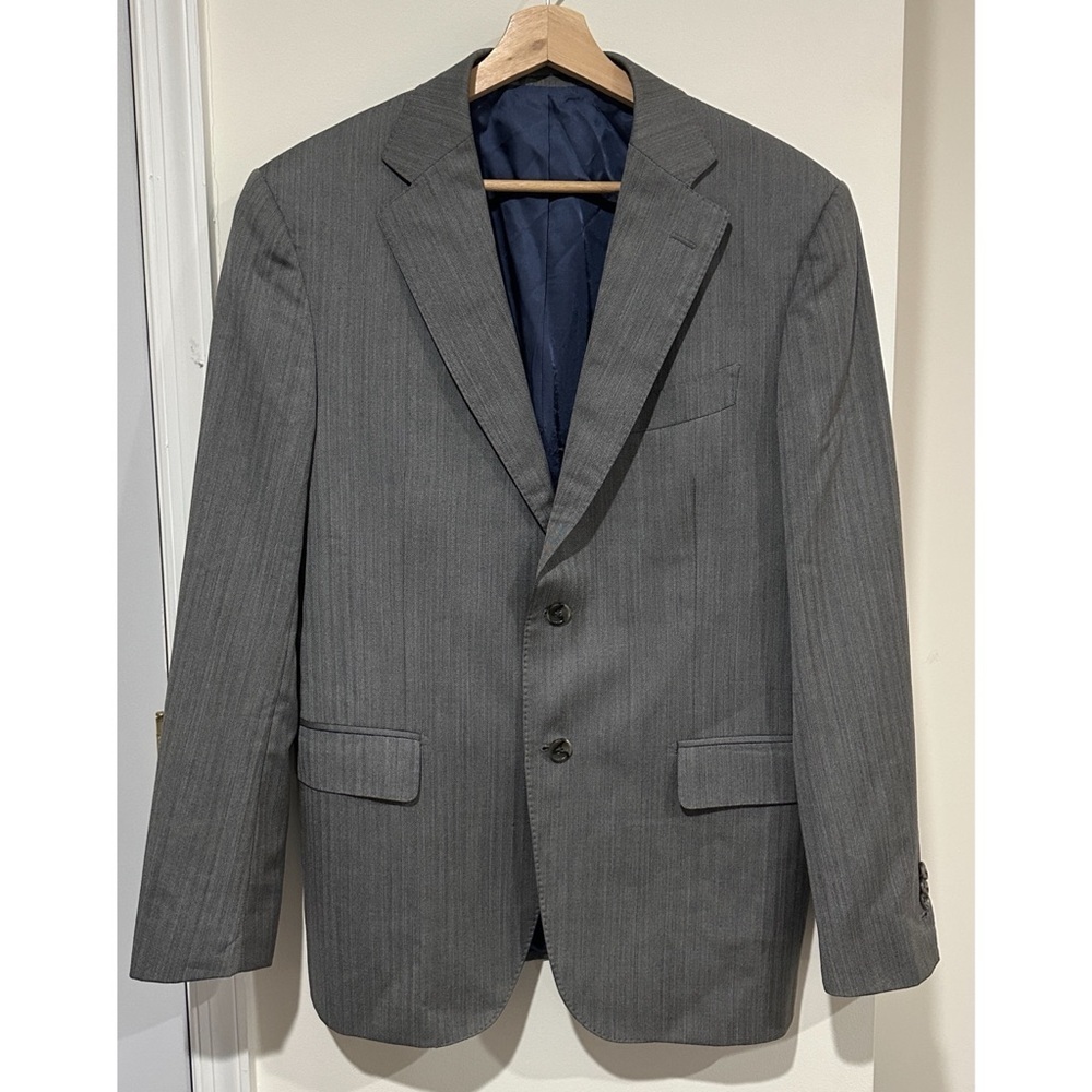 SuitSupply Gray Napoli Blazer Pure Wool Super 110’s